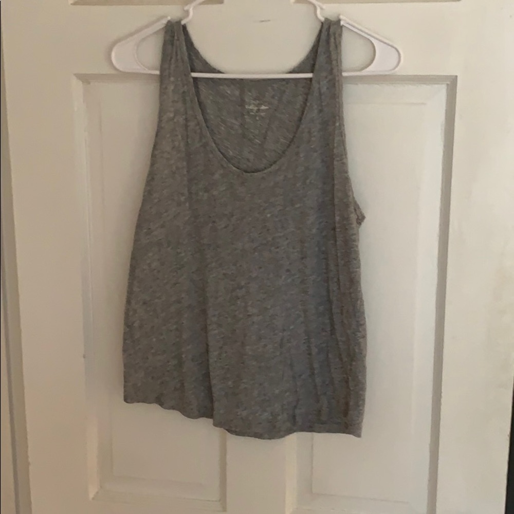 J Crew vintage cotton gray tank small